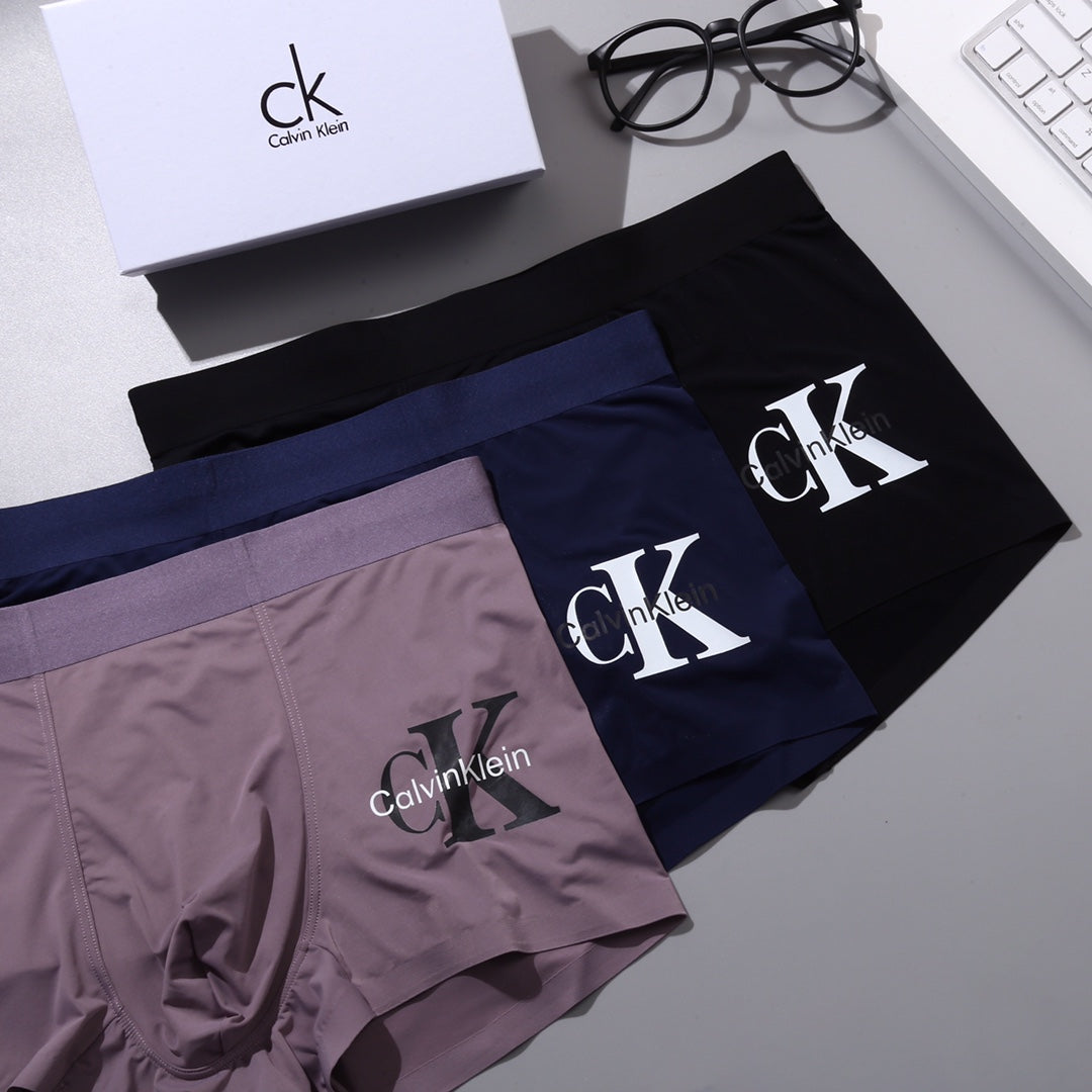 Calvin Klein Bold Logo Details Men's Boxer Briefs - 3-Piece Box