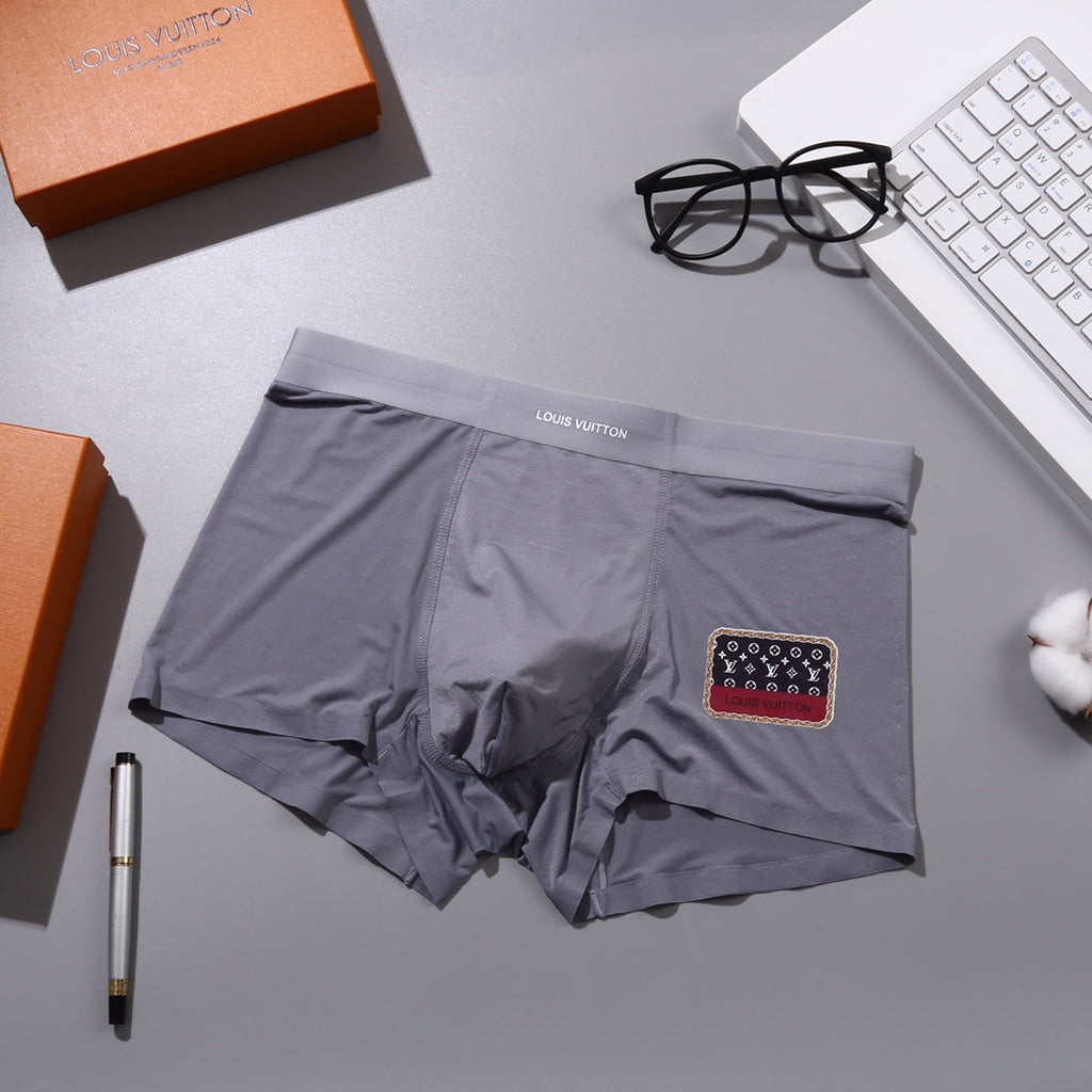 Louis Vuitton Patch Detail Nylon-Blend Boxer Briefs - Box of 3