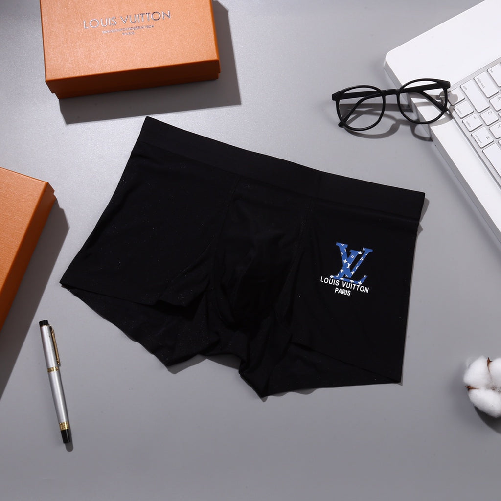 Louis Vuitton Bright Bird-Style Graphics Men's Boxer Briefs - 3-Piece Box