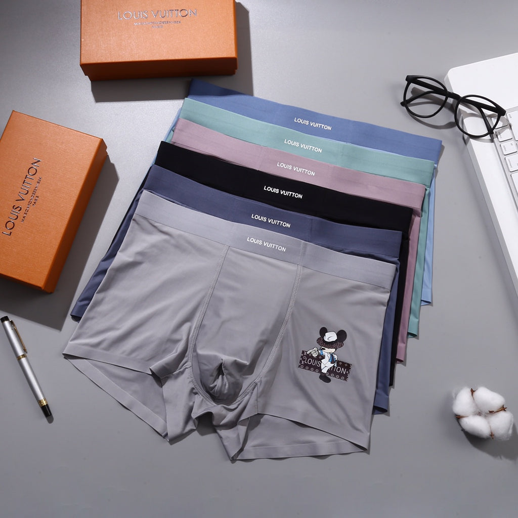 Louis Vuitton Character Graphic Cotton-Blend Boxer Briefs - Box of 3