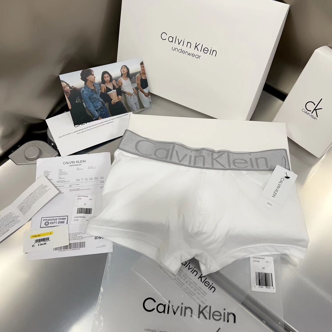 Calvin Klein Broad Logo Waistbands Men's Boxer Briefs - 3-Piece Box