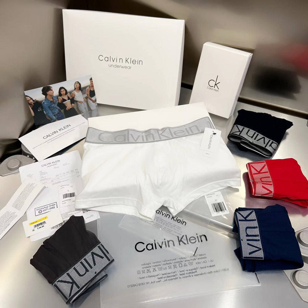 Calvin Klein Broad Logo Waistbands Men's Boxer Briefs
