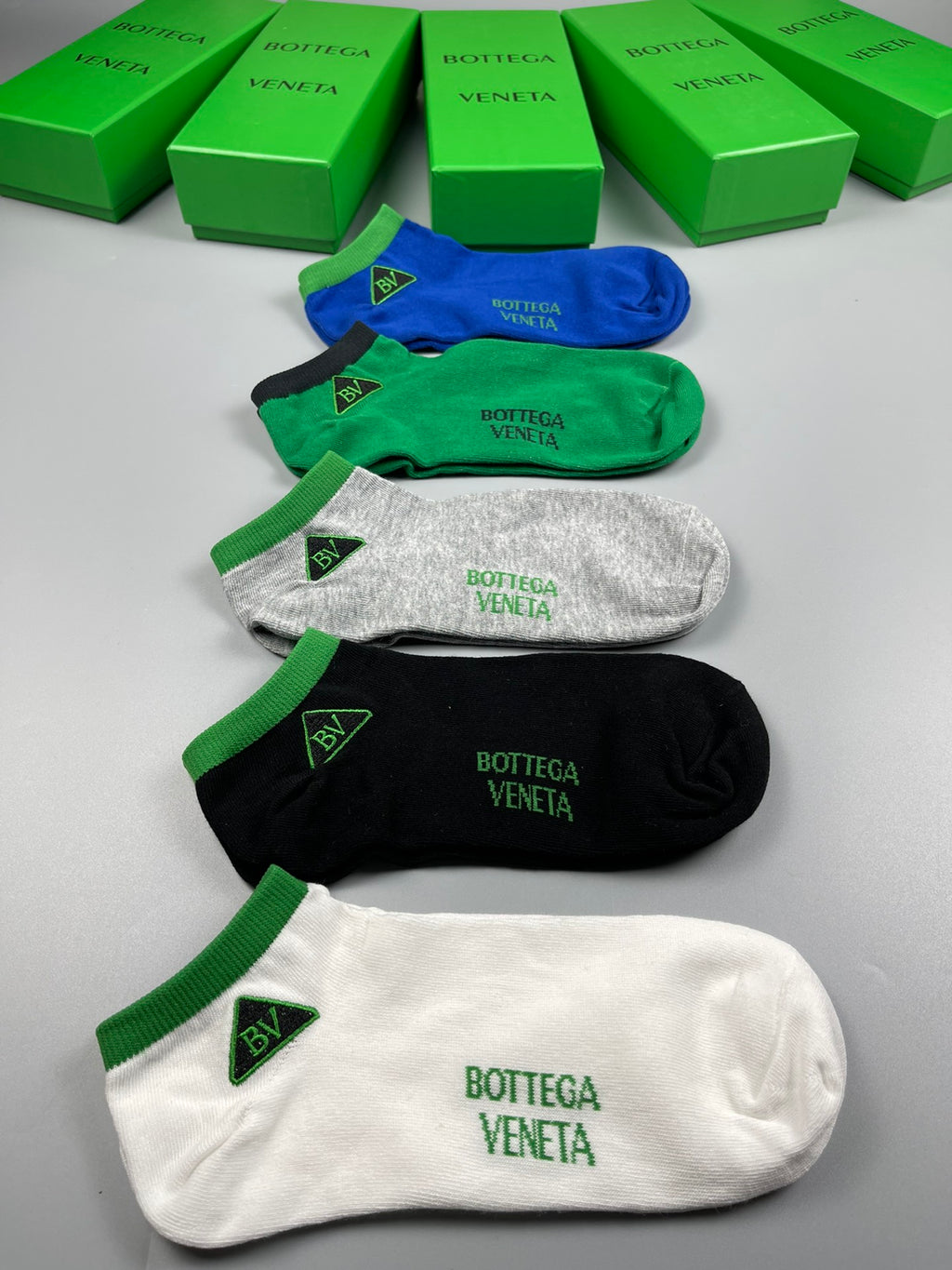 Bottega Veneta Cotton Socks - 5-Pair Pack