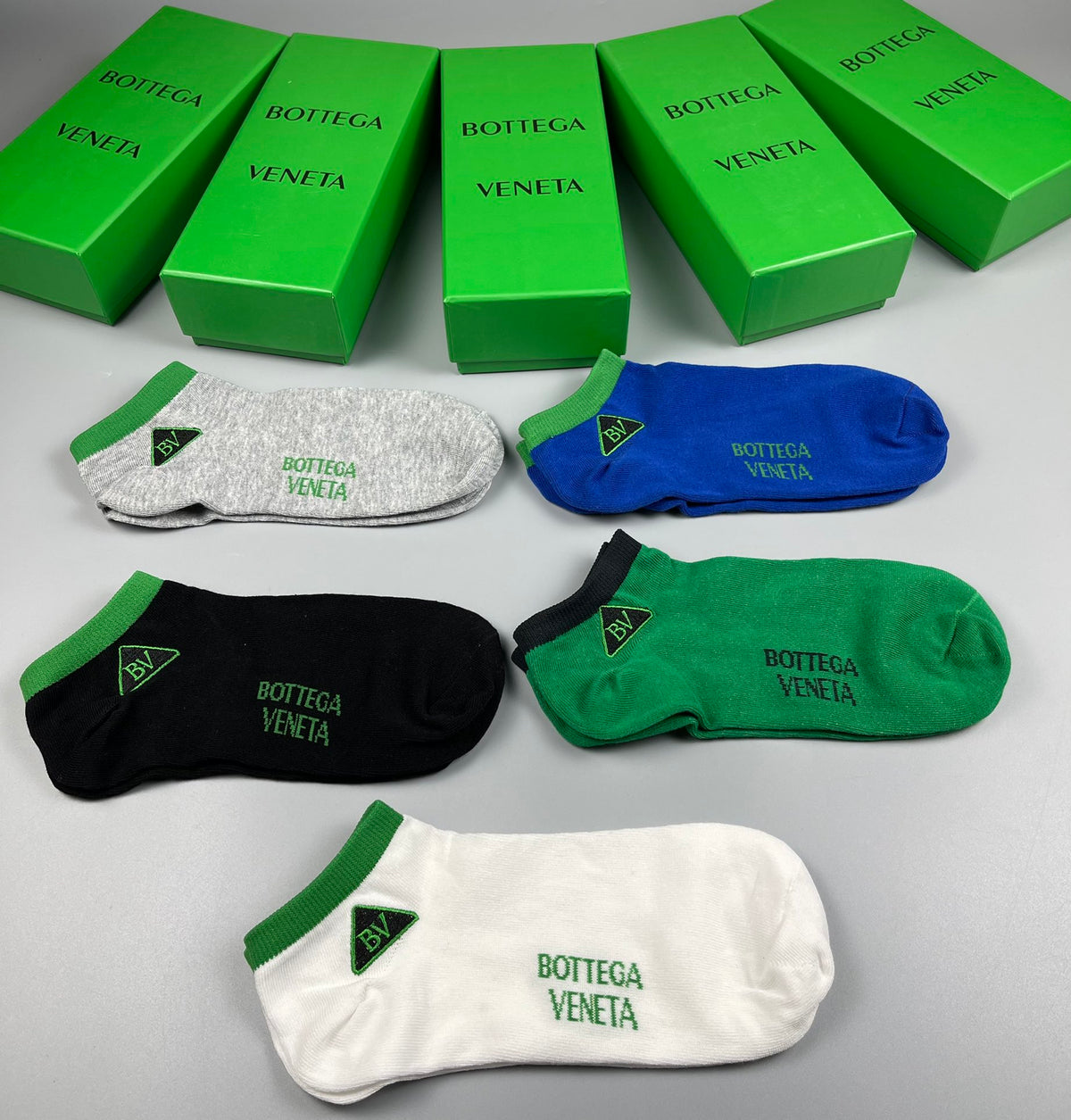 Bottega Veneta Cotton Socks - 5-Pair Pack