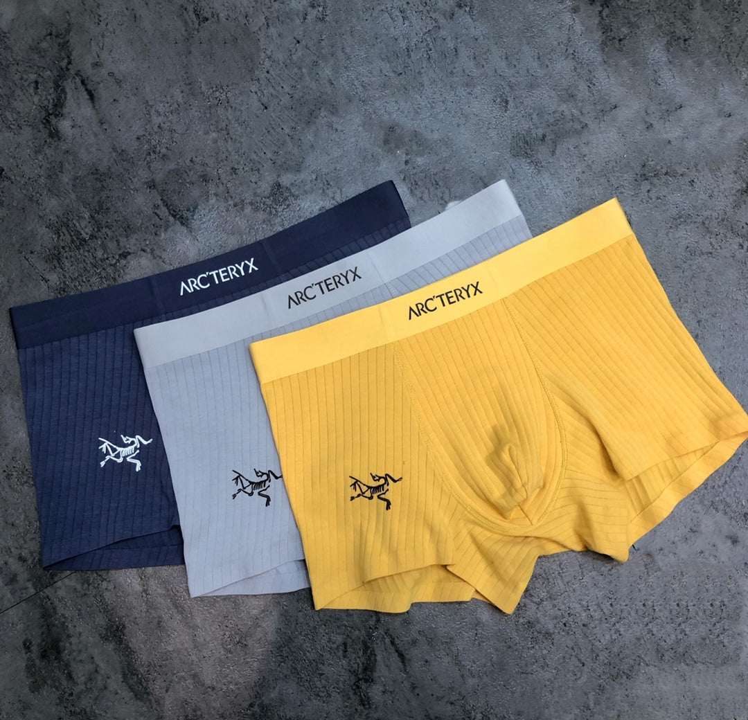 Arc'teryx Modal Visible Branded Waistband Or Emblem Details Men's Boxer Briefs - 3-Piece Box
