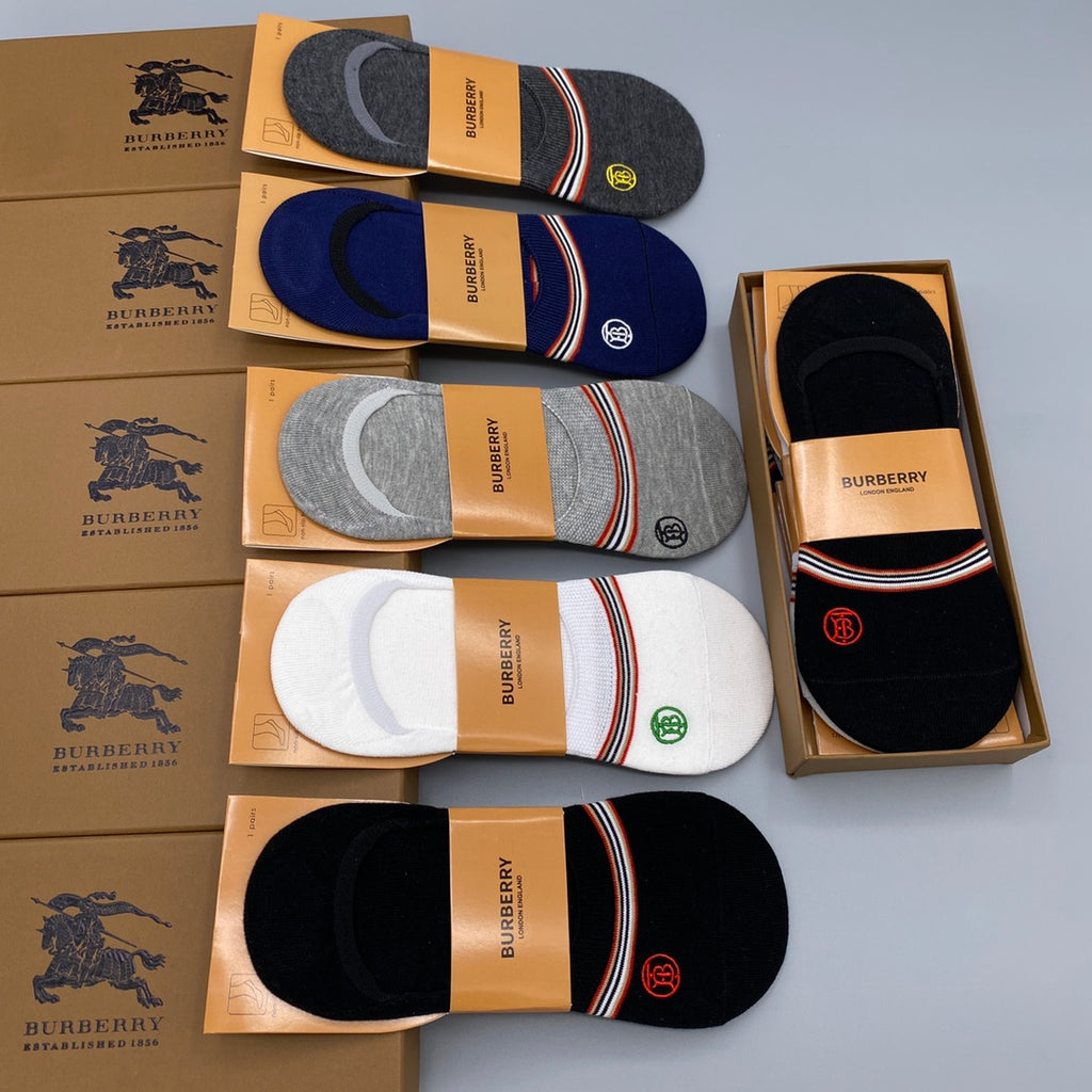 Polo Ralph Lauren Small Polo-Player Details No-Show Socks - 5-Pair Set