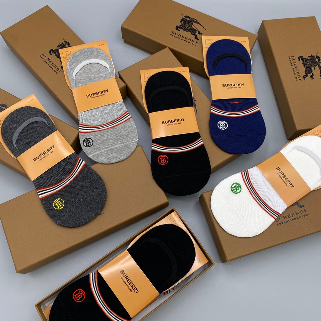 Polo Ralph Lauren Small Polo-Player Details No-Show Socks - 5-Pair Set