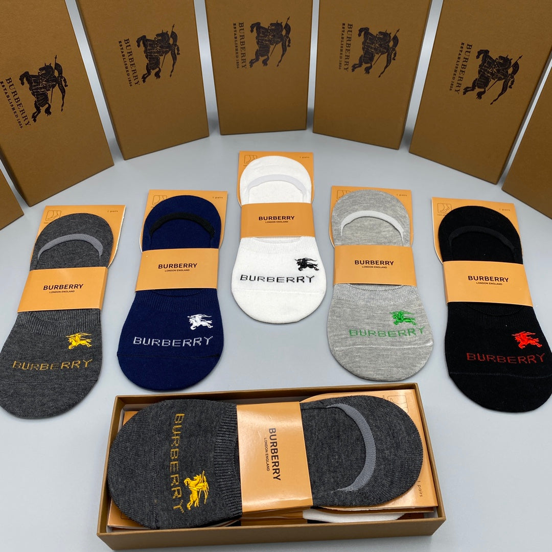 Polo Ralph Lauren Small Polo-Player Details No-Show Socks - 5-Pair Set
