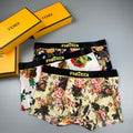 Fendi Contrast Logo Waistbands Men's Boxer Briefs - 3-Piece Box