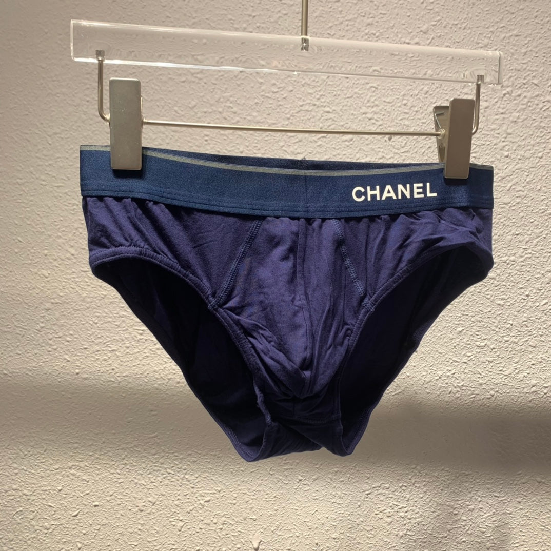 Chanel Odell Simple Contrast Waistbands Men's Briefs - 3-Piece Box