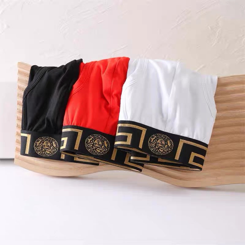 Versace Greek-Key Waistbands Men's Briefs