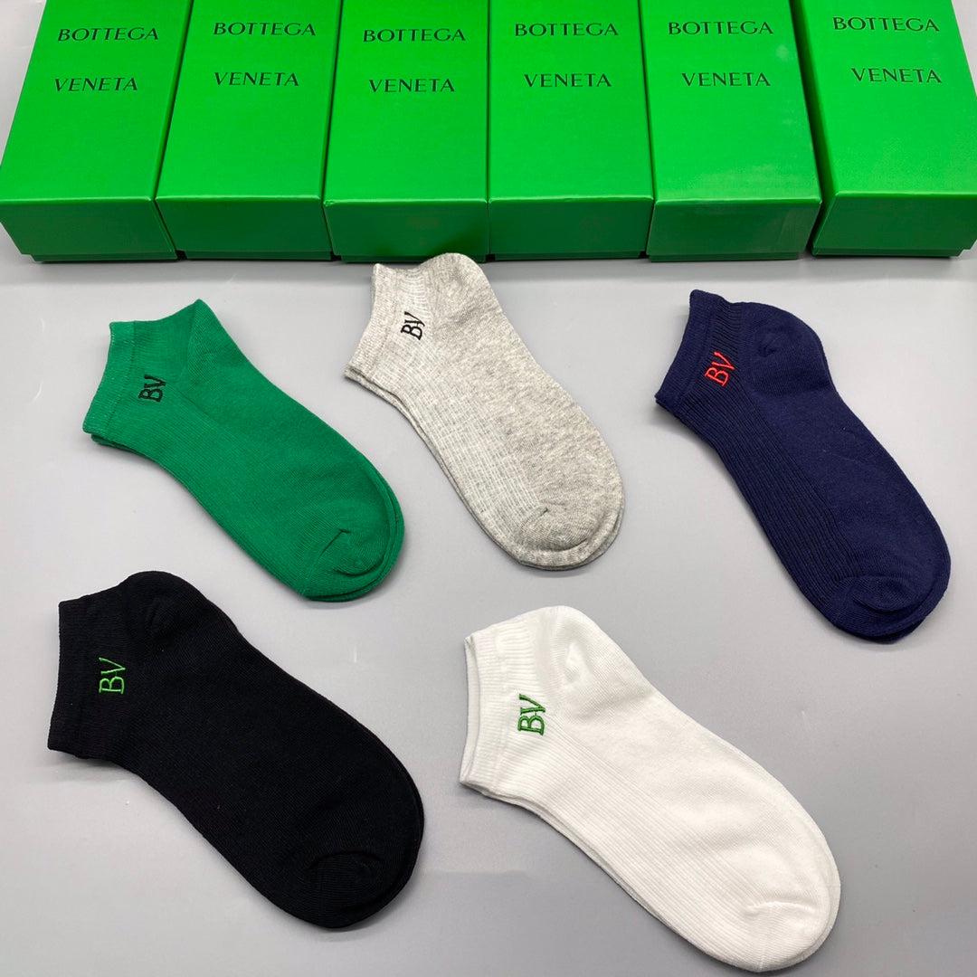Bottega Veneta Short Socks - 5-Pair Pack