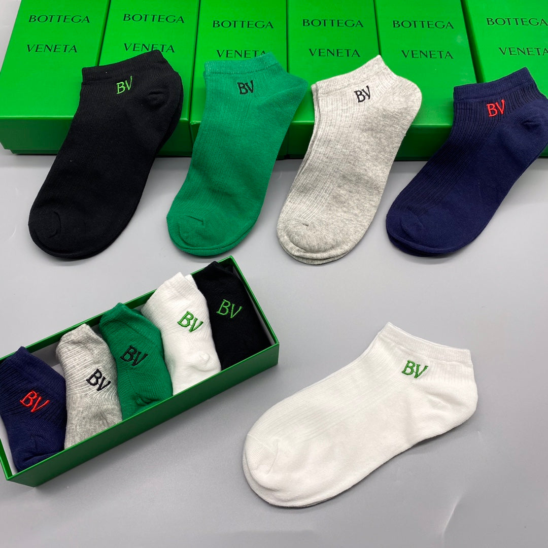 Bottega Veneta Short Socks - 5-Pair Pack