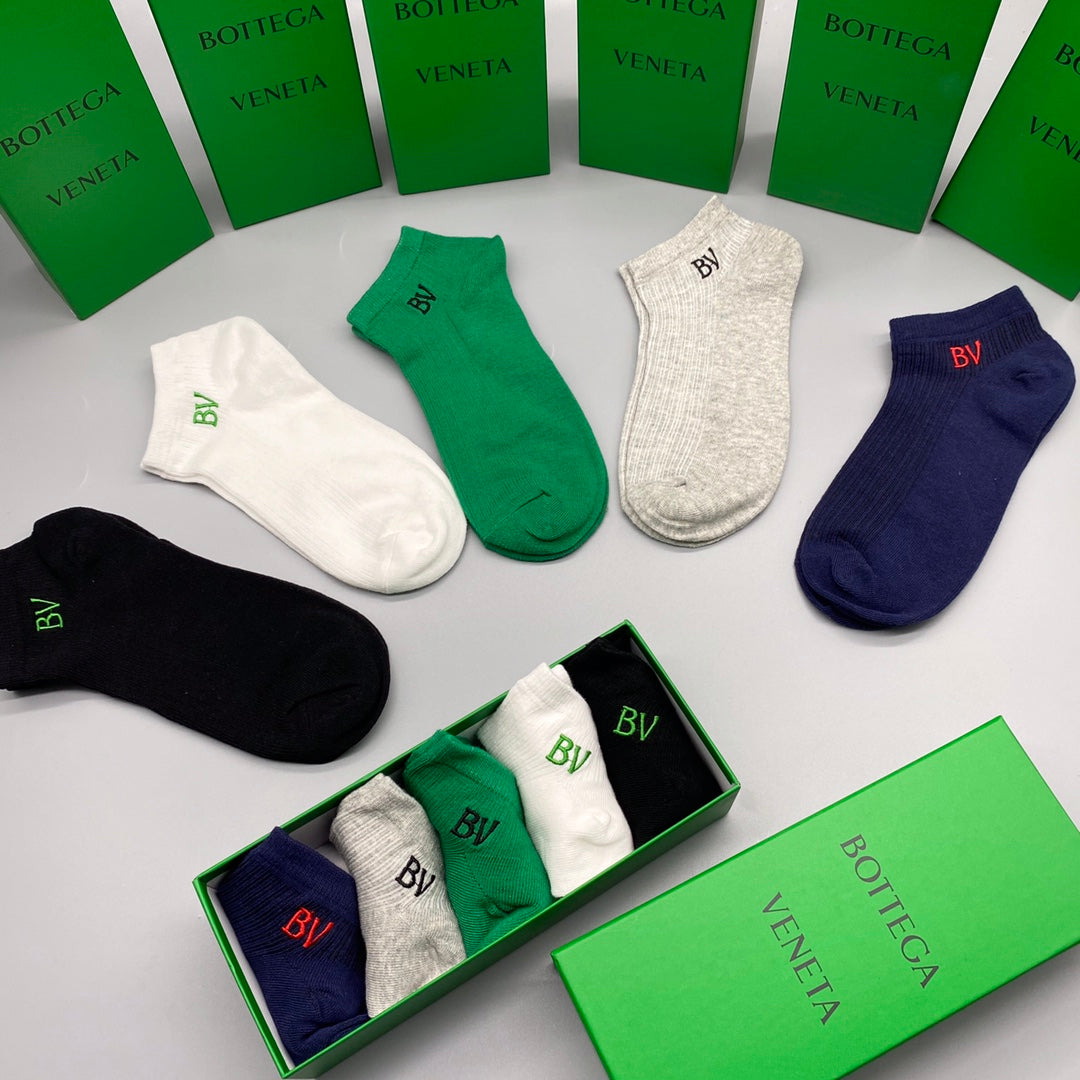 Bottega Veneta Short Socks - 5-Pair Pack