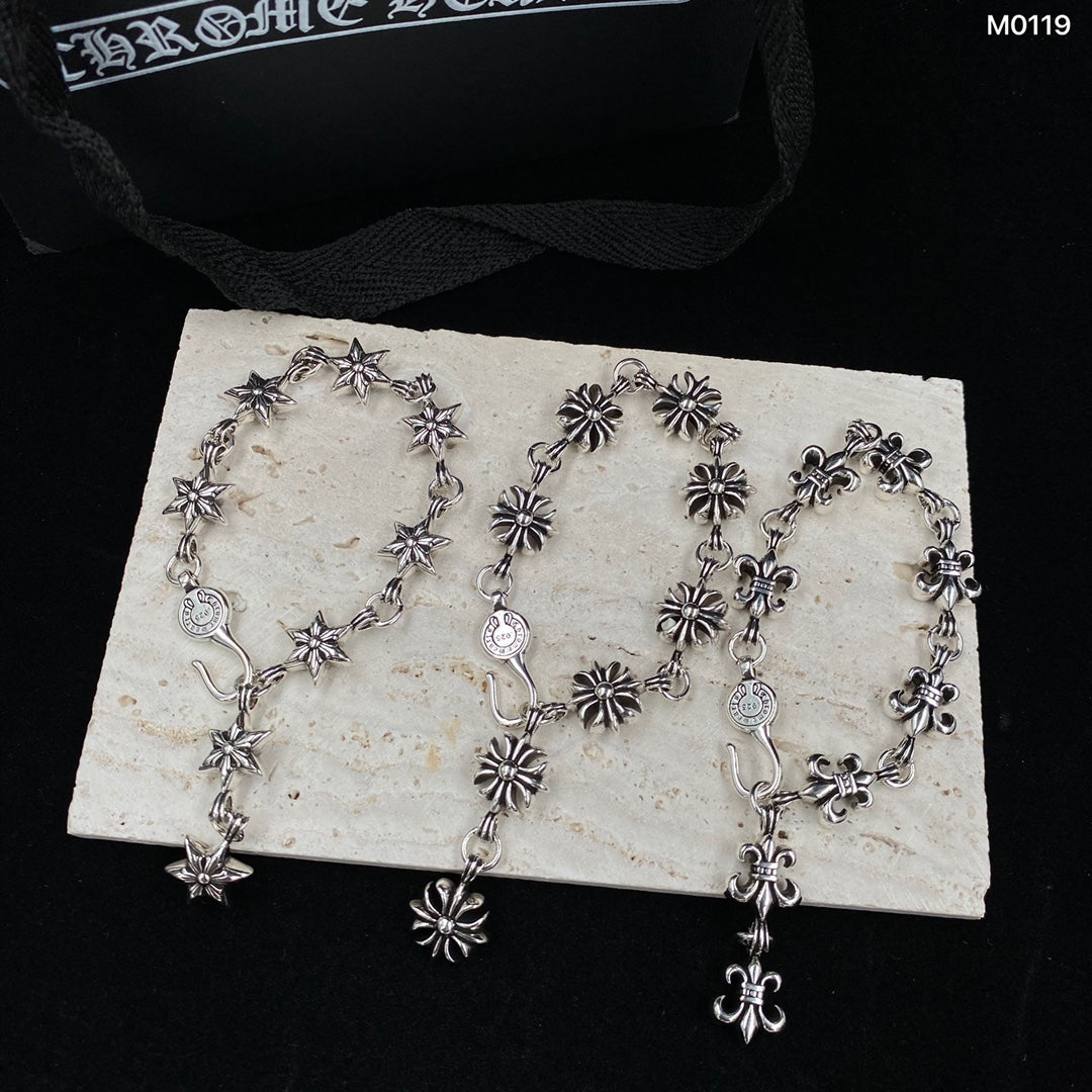 Gothic Emblem Statement Bracelet in Metal-Tone – Design 03 main product view