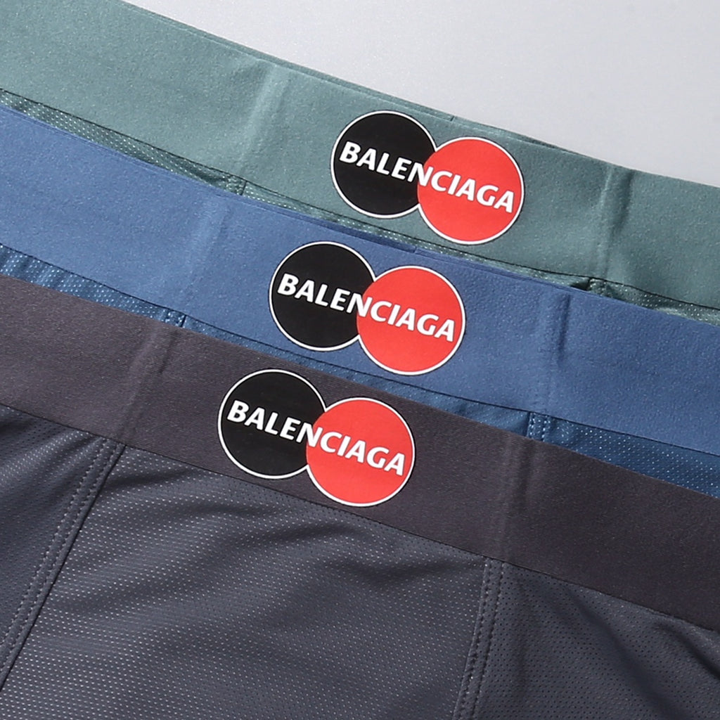 Balenciaga Nylon Blend Men's Boxer Briefs - 3-Piece Box