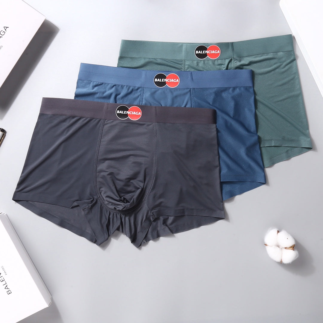 Balenciaga Nylon Blend Men's Boxer Briefs - 3-Piece Box
