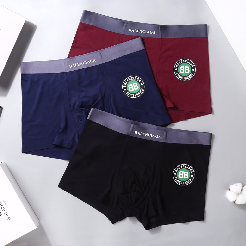 Balenciaga Modal Men's Boxer Briefs - 3-Piece Box