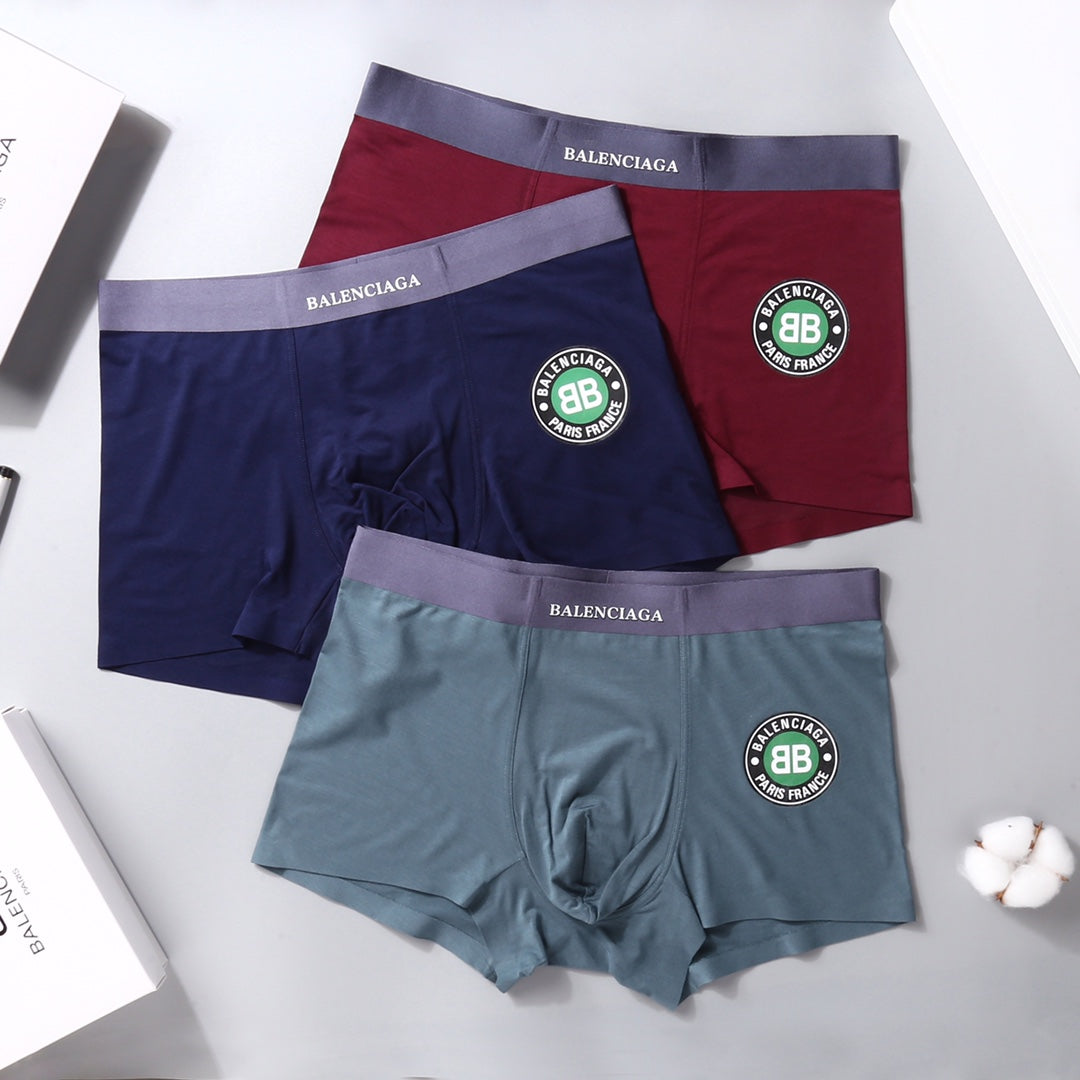 Balenciaga Modal Men's Boxer Briefs - 3-Piece Box