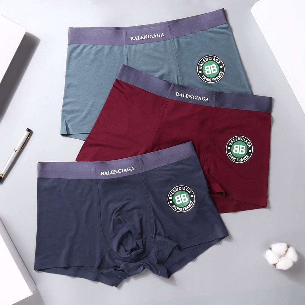 Balenciaga Modal Men's Boxer Briefs - 3-Piece Box