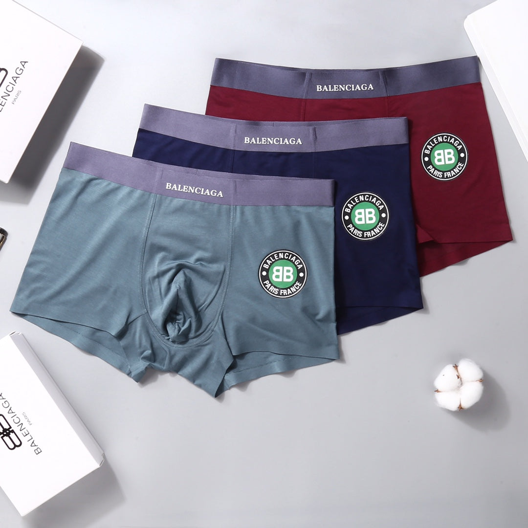 Balenciaga Modal Men's Boxer Briefs - 3-Piece Box