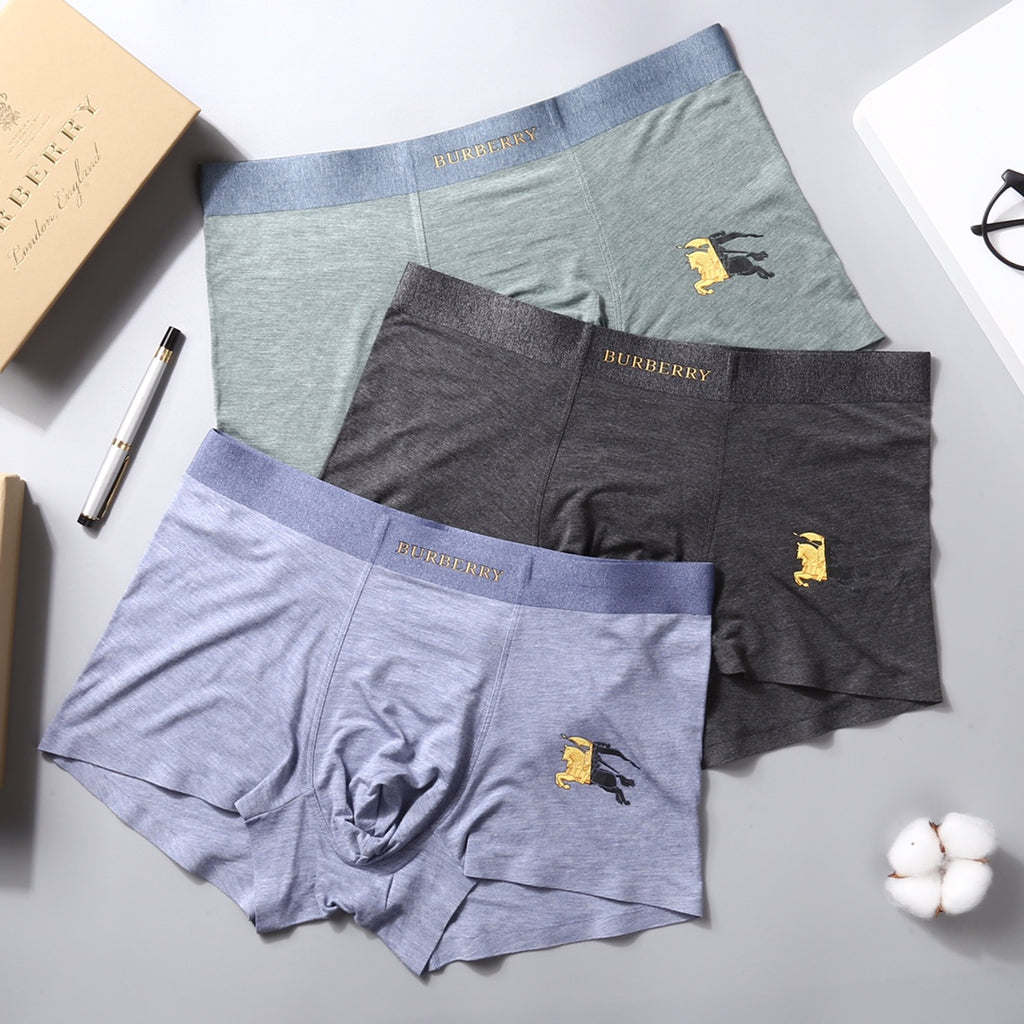 Burberry Men's Boxer Briefs - 3-Piece Box