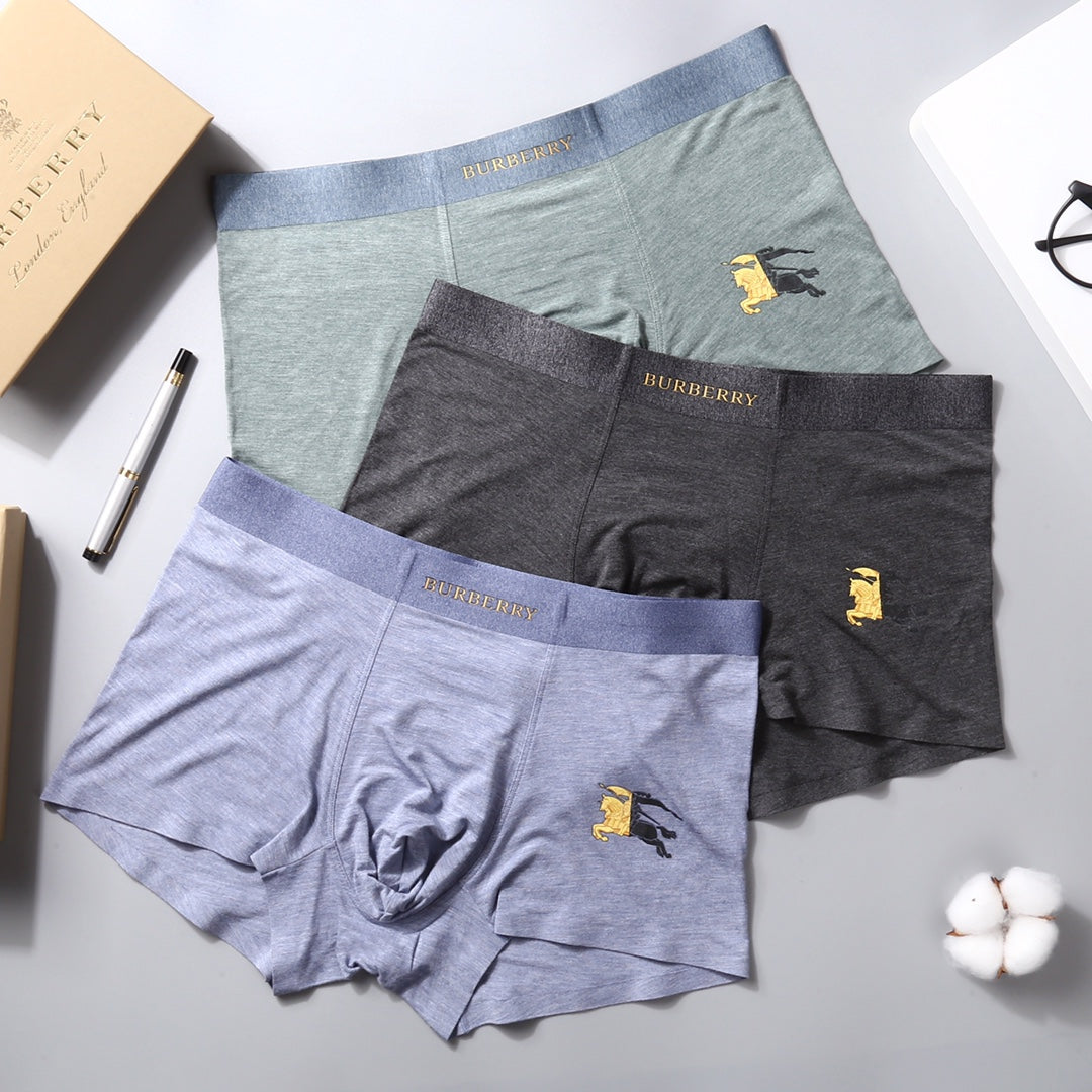 Burberry Men's Boxer Briefs - 3-Piece Box