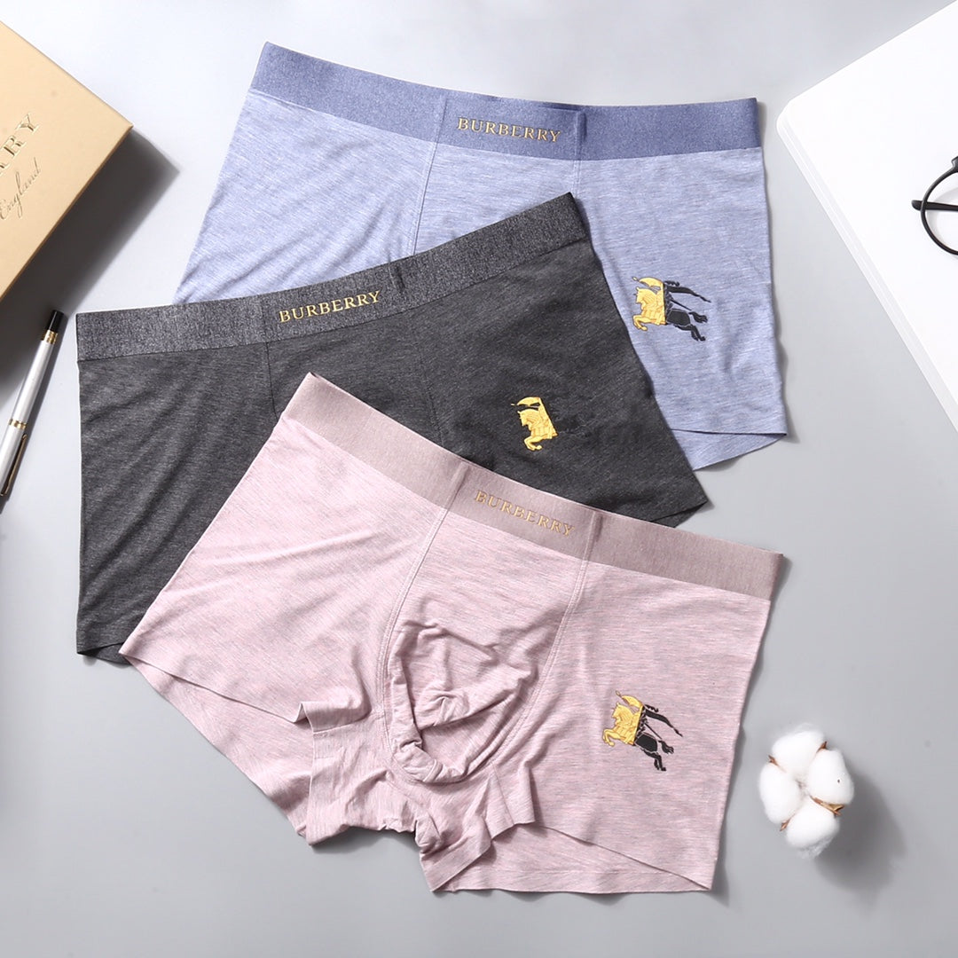 Burberry Men's Boxer Briefs - 3-Piece Box