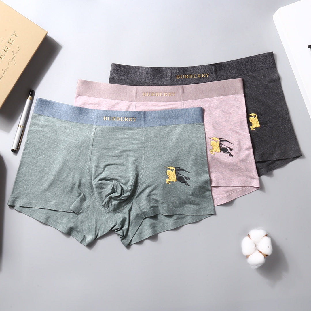 Burberry Men's Boxer Briefs - 3-Piece Box