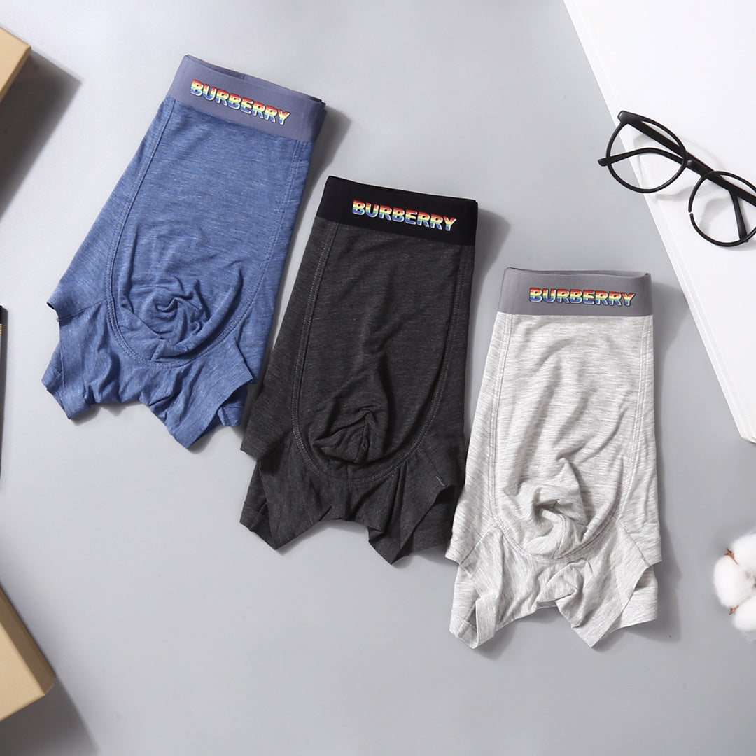 Burberry Modal Men's Boxer Briefs - 3-Piece Box