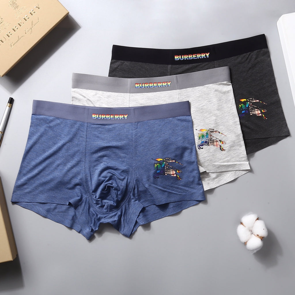 Burberry Modal Men's Boxer Briefs - 3-Piece Box