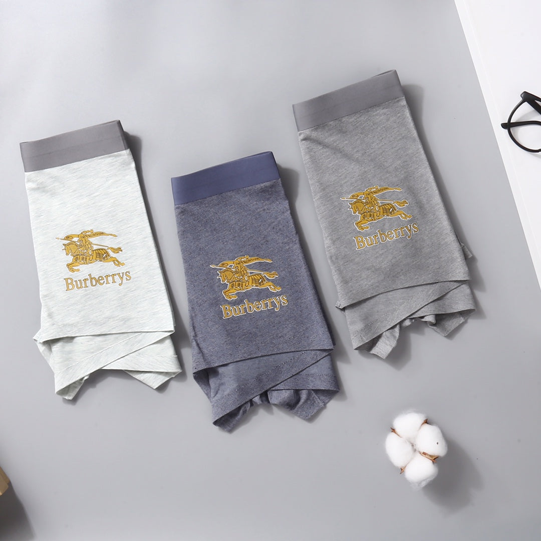 Burberry Nylon Blend Men's Boxer Briefs - 3-Piece Box