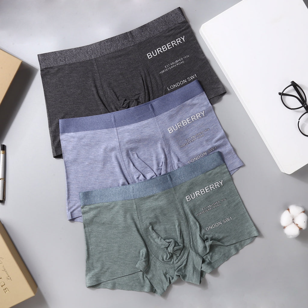 Burberry Men's Boxer Briefs - 3-Piece Box
