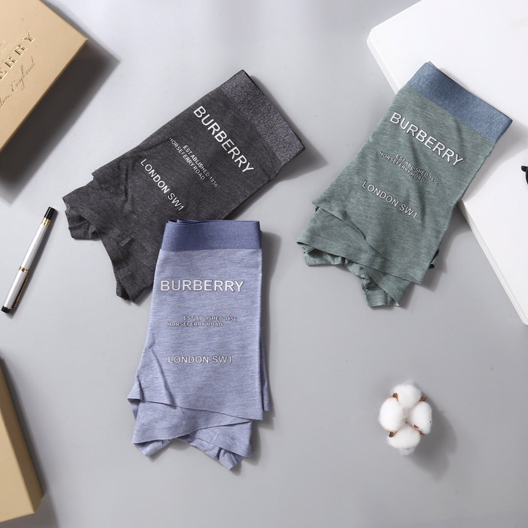 Burberry Men's Boxer Briefs - 3-Piece Box