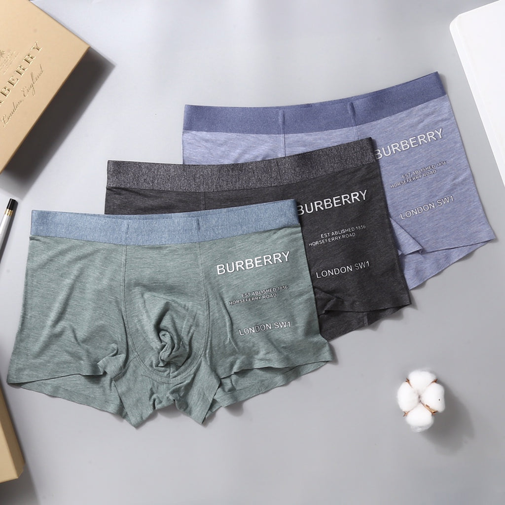 Burberry Men's Boxer Briefs - 3-Piece Box