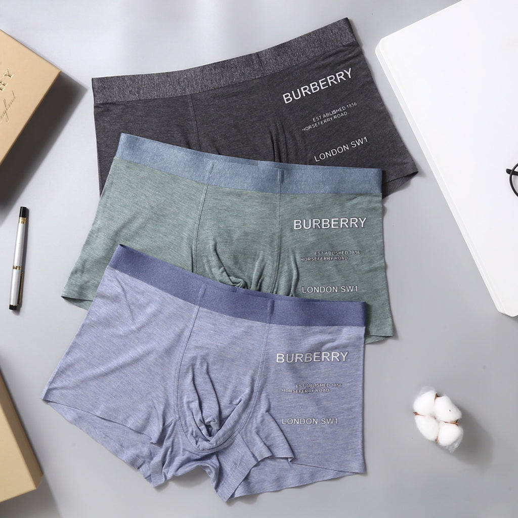 Burberry Men's Boxer Briefs - 3-Piece Box