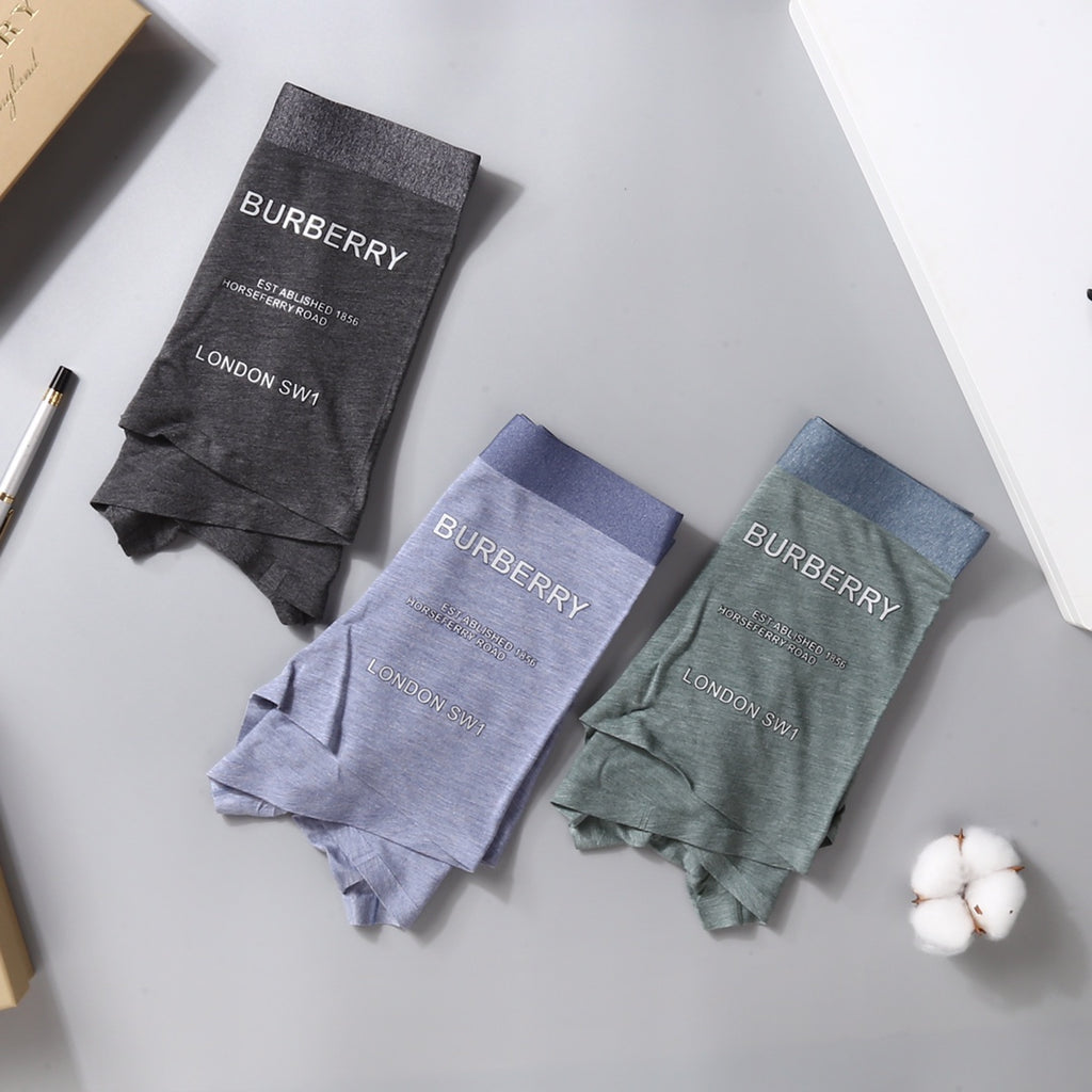 Burberry Men's Boxer Briefs - 3-Piece Box