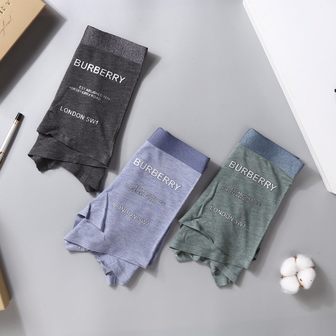Burberry Men's Boxer Briefs - 3-Piece Box