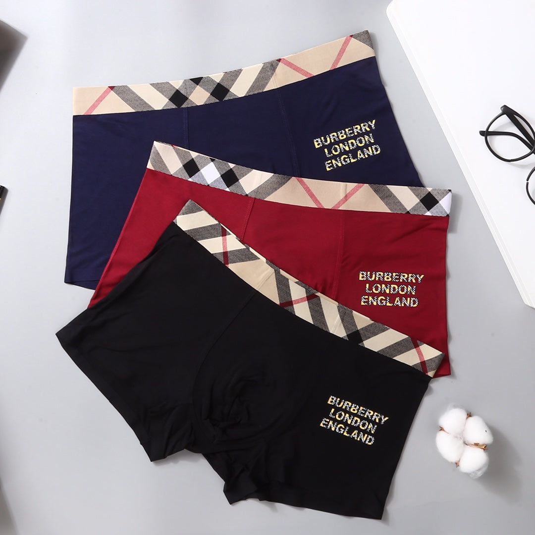 Burberry Modal Men's Boxer Briefs - 3-Piece Box