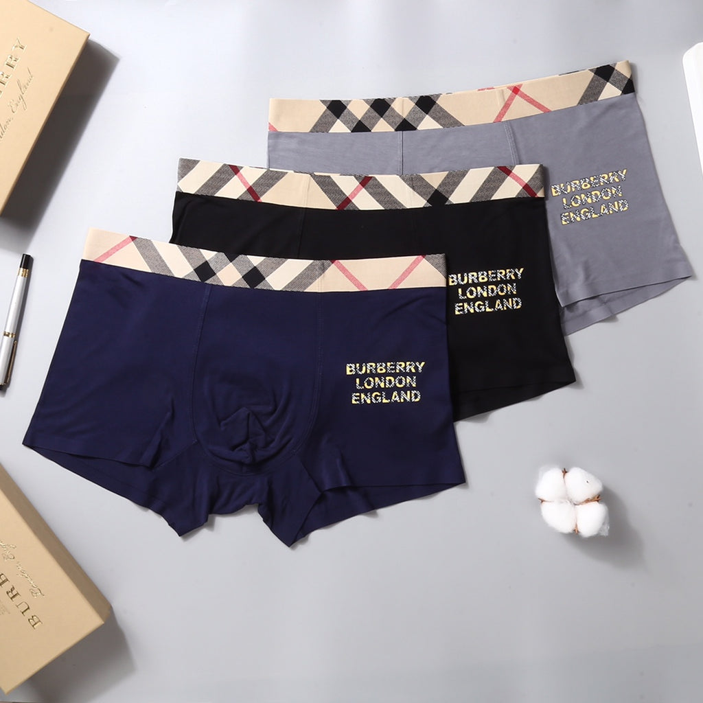 Burberry Modal Men's Boxer Briefs - 3-Piece Box