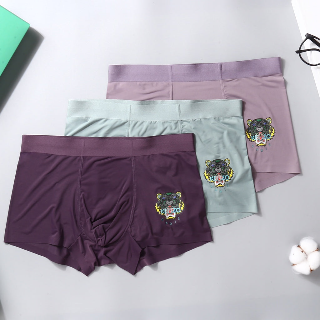 Nylon Blend Men's Boxer Briefs - 3-Piece Box