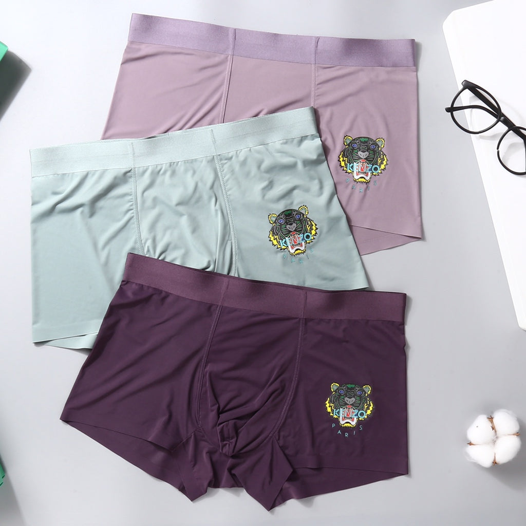 Nylon Blend Men's Boxer Briefs - 3-Piece Box