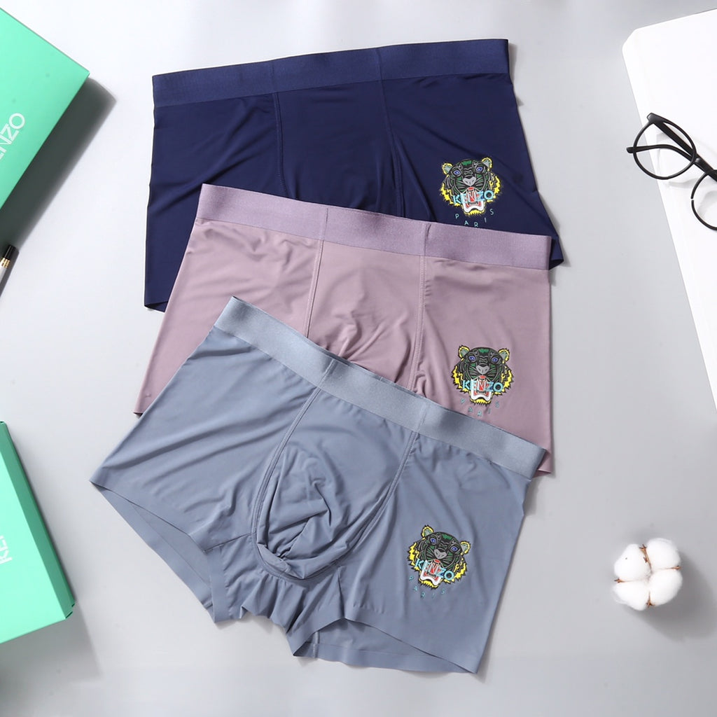 Nylon Blend Men's Boxer Briefs - 3-Piece Box