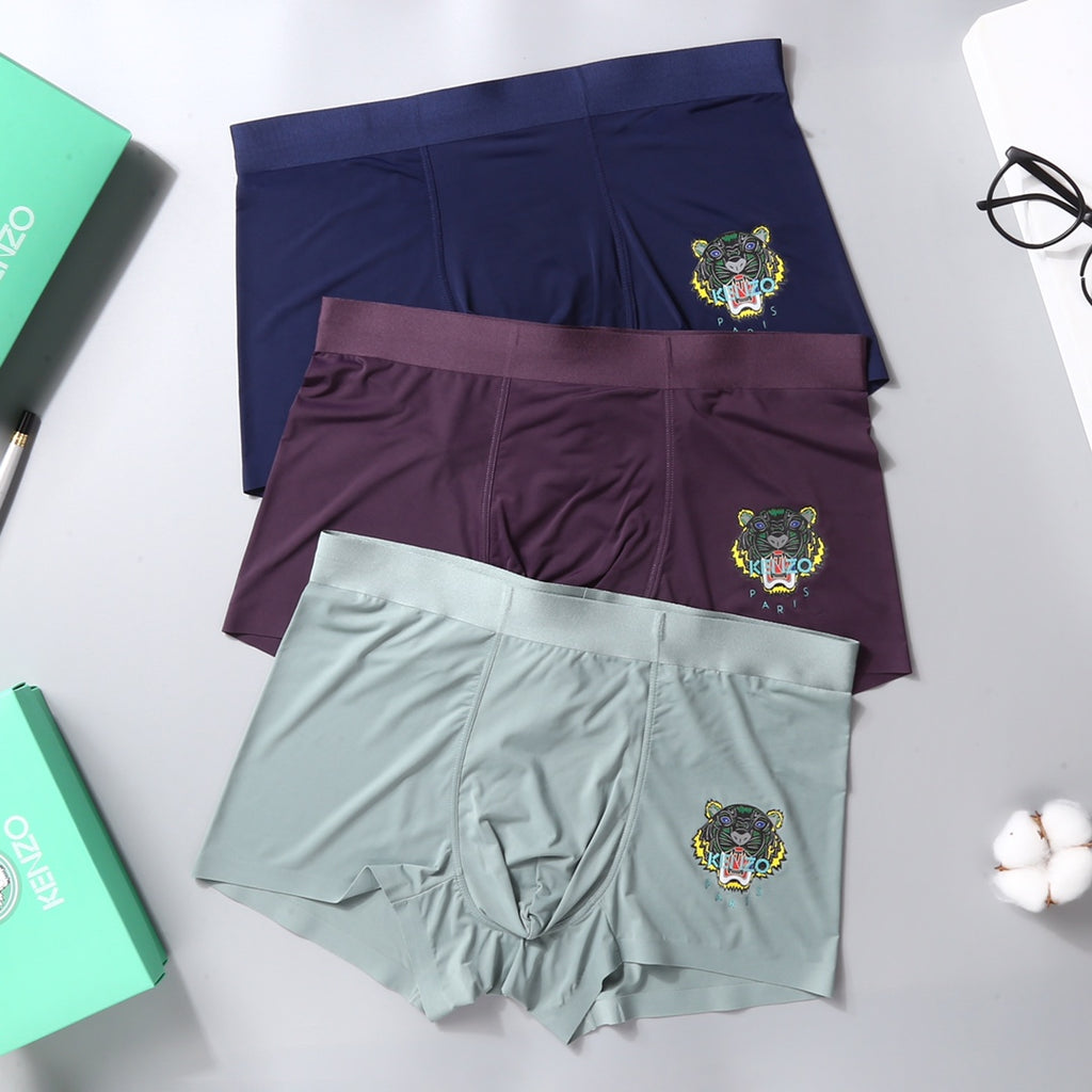 Nylon Blend Men's Boxer Briefs - 3-Piece Box