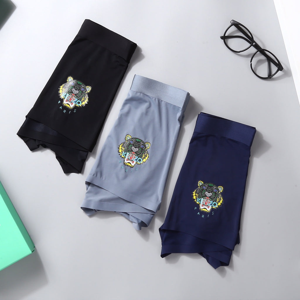 Nylon Blend Men's Boxer Briefs - 3-Piece Box