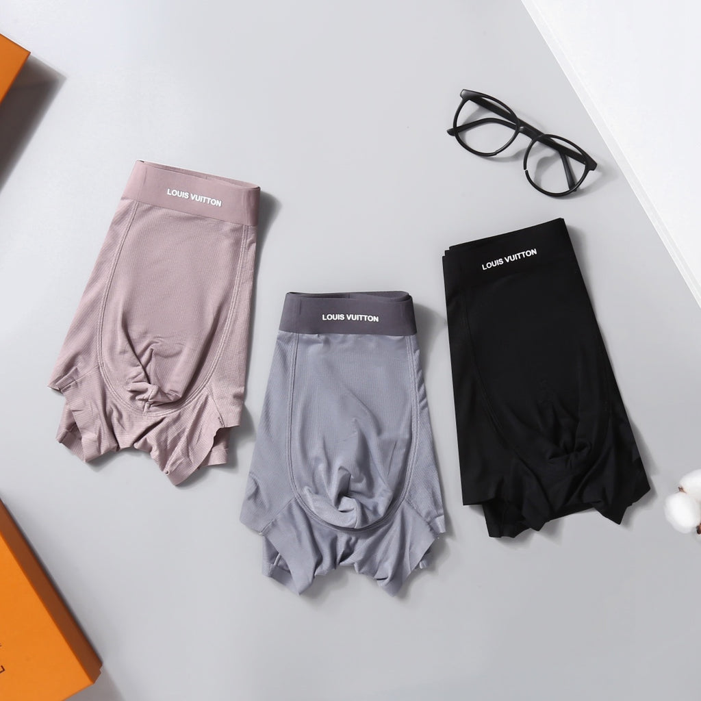 Louis Vuitton Maison Graphic Polyester-Blend Boxer Briefs - Box of 3