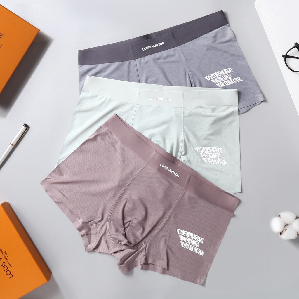 Louis Vuitton Maison Graphic Polyester-Blend Boxer Briefs - Box of 3
