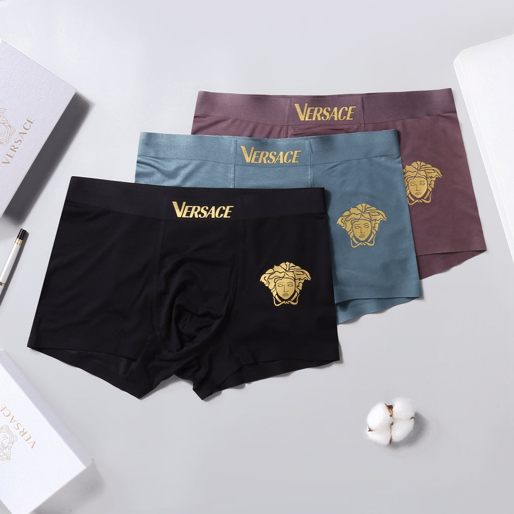 Versace Modal Men's Boxer Briefs - 3-Piece Box