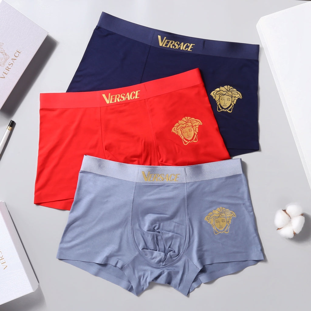 Versace Modal Men's Boxer Briefs - 3-Piece Box