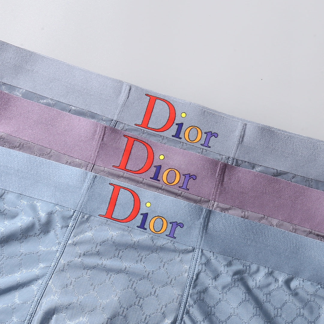 Dior Five-Colour Boxer Briefs 3-Piece Box Collection Essentials